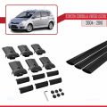 Toyota Corolla Verso 2 (AR10) 2004-2010 Arası ile Uyumlu FLY Model Ara Atkı Tavan Barı Siyah 3 Adet