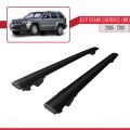 Jeep Grand Cherokee 3 (WK) 2005-2010 Arası ile Uyumlu HOOK Model Ara Atkı Tavan Barı Siyah 2 Adet