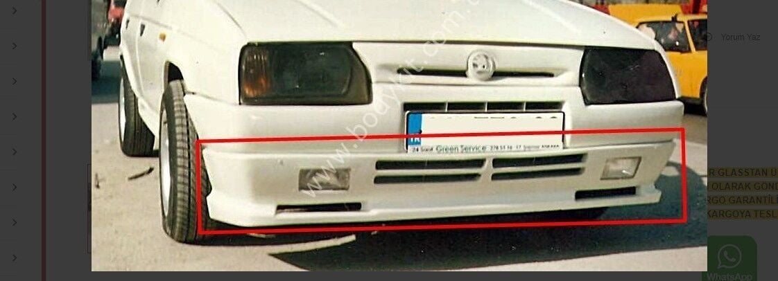 Skoda Favorit - Formen Uyumlu Yedek Parça Ön Tampon Eki