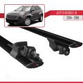 Jeep Cherokee 5 (KL) Pre-Facelift 2014-2018 Arası ile Uyumlu HOOK Model Ara Atkı Tavan Barı Siyah 2 Adet