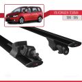 Volkswagen Touran (1T) Post-Facelift 2010-2015 Arası ile Uyumlu HOOK Model Ara Atkı Tavan Barı Siyah 2 Adet