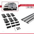Toyota Corolla Verso (E120) 2001-2004 Arası ile Uyumlu FLY Model Ara Atkı Tavan Barı Gri 3 Adet