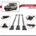 Renault Kangoo (X76) Post-Facelift 2003-2008 Arası ile Uyumlu FLY Model Ara Atkı Tavan Barı Gri 3 Adet