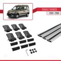 Renault Kangoo (X76) Post-Facelift 2003-2008 Arası ile Uyumlu FLY Model Ara Atkı Tavan Barı Gri 3 Adet