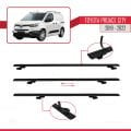 Toyota Proace City 2019-2022 Arası ile Uyumlu BASIC Model Ara Atkı Tavan Barı Siyah 4 Adet
