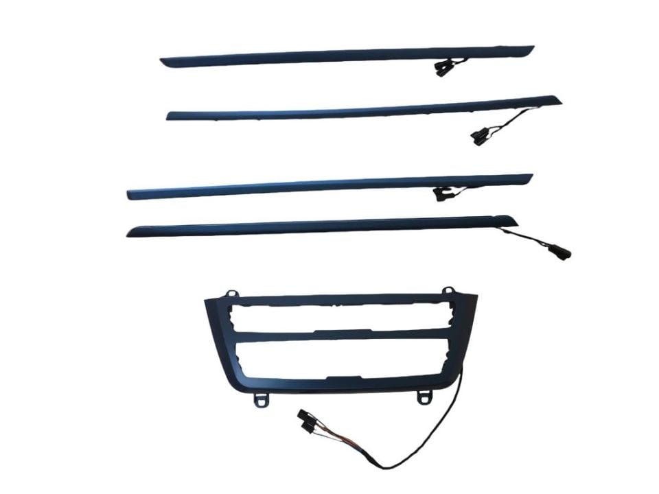 Bmw 3 Serisi F30 Ambians Set (Klima Panel Ve Kapılar) - Mavi Renk