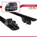 Volkswagen Caddy 3 (2K) 2011-2015 Arası ile Uyumlu HOOK Model Ara Atkı Tavan Barı Siyah 2 Adet