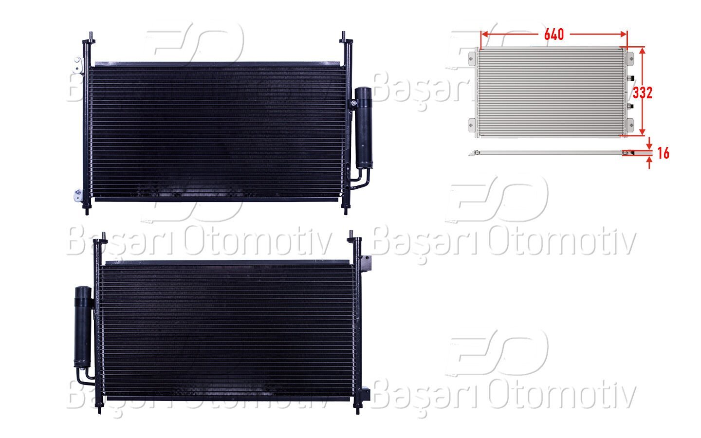 Honda Civic Hatchback 2005-2012 Uyumlu Klima Radyatörü