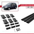 Toyota Corolla Spacio (E110) 1997-2001 Arası ile Uyumlu FLY Model Ara Atkı Tavan Barı Siyah 3 Adet