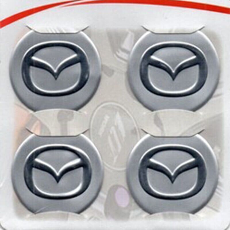 Mazda Gri Alüminyum Yapıştırma Jant Göbeği 4Lü 60mm