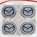 Mazda Gri Alüminyum Yapıştırma Jant Göbeği 4Lü 60mm