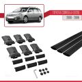 Toyota Corolla 9 (E120) SW 2000-2006 Arası ile Uyumlu FLY Model Ara Atkı Tavan Barı Siyah 3 Adet