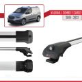 Vauxhall Combo E Cargo 2019-2022 Arası ile Uyumlu ACE-1 Ara Atkı Tavan Barı Gri 3 Adet