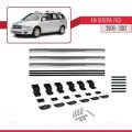 Kia Sedona 2 (VQ) 2006-2012 Arası ile Uyumlu BASIC Model Ara Atkı Tavan Barı Gri 3 Adet