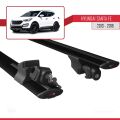 Hyundai Santa Fe 3 (DM) 2013-2018 Arası ile Uyumlu HOOK Model Ara Atkı Tavan Barı Siyah 2 Adet