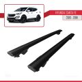Hyundai Santa Fe 3 (DM) 2013-2018 Arası ile Uyumlu HOOK Model Ara Atkı Tavan Barı Siyah 2 Adet