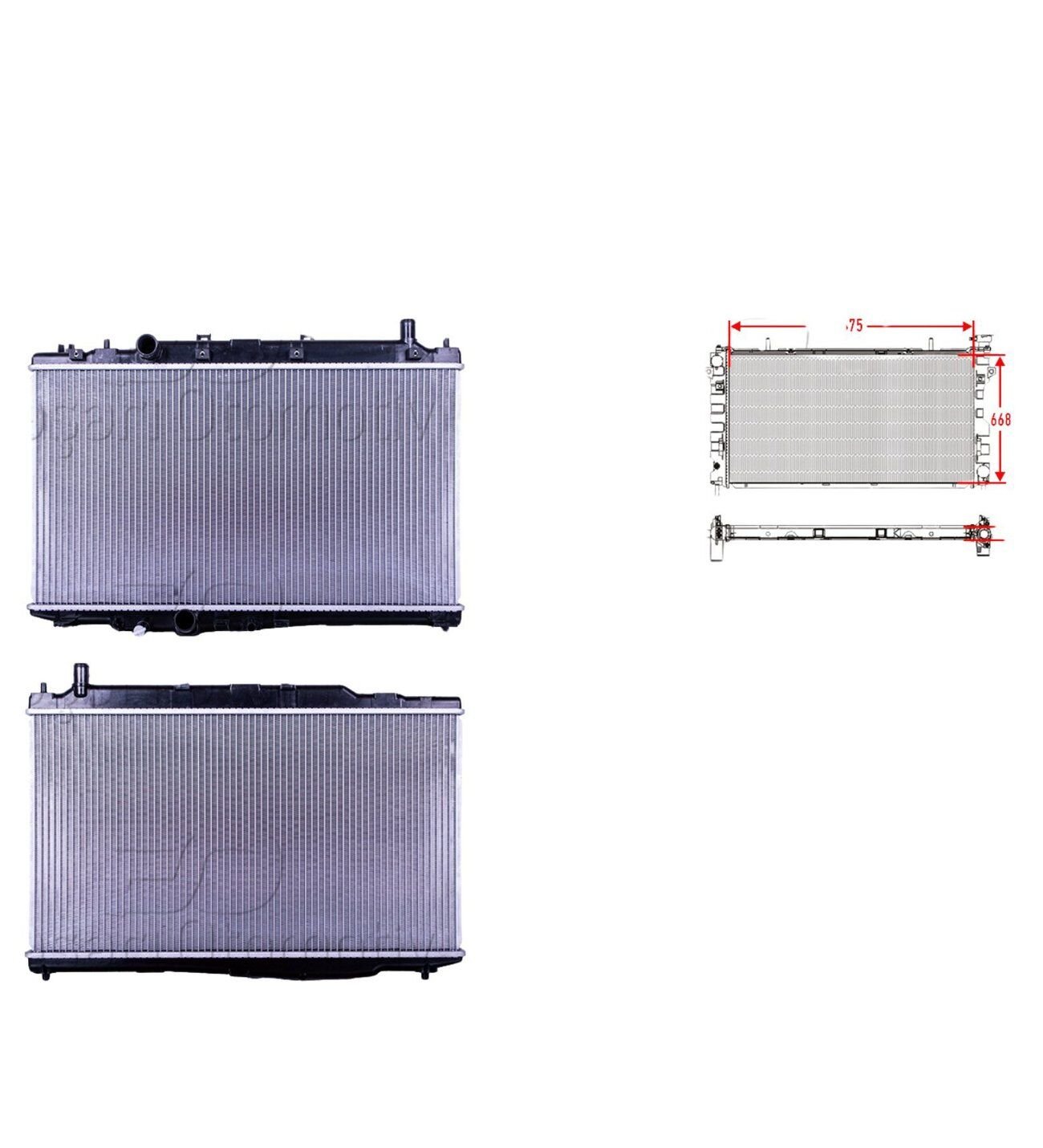 Honda HR-V Su Radyatörü Brazing MT 375X668X16 1.5i 15-18