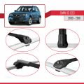 BMW X3 (E83) 2003-2010 Arası ile Uyumlu ACE-1 Ara Atkı Tavan Barı Siyah 2 Adet