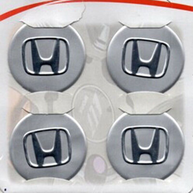 Honda Uyumlu Yedek Parça Gri Alüminyum Yapıştırma Jant Göbeği 4Lü 60mm