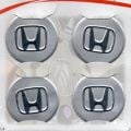 Honda Uyumlu Yedek Parça Gri Alüminyum Yapıştırma Jant Göbeği 4Lü 60mm