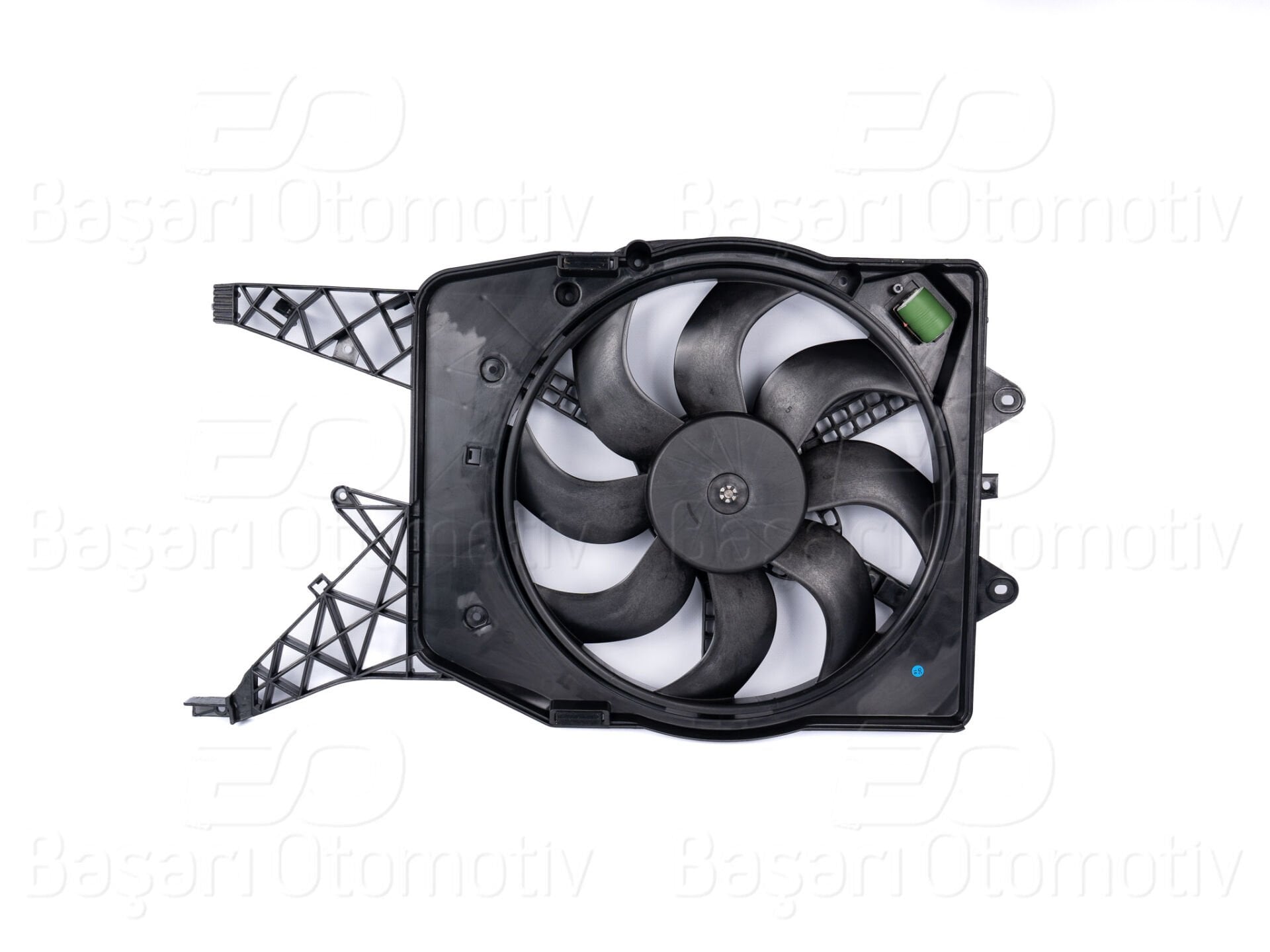 Opel Corsa D 2007 Sonrası Fan Motoru Davlumbazlı (370mm-2 Fis-8 Kanat)