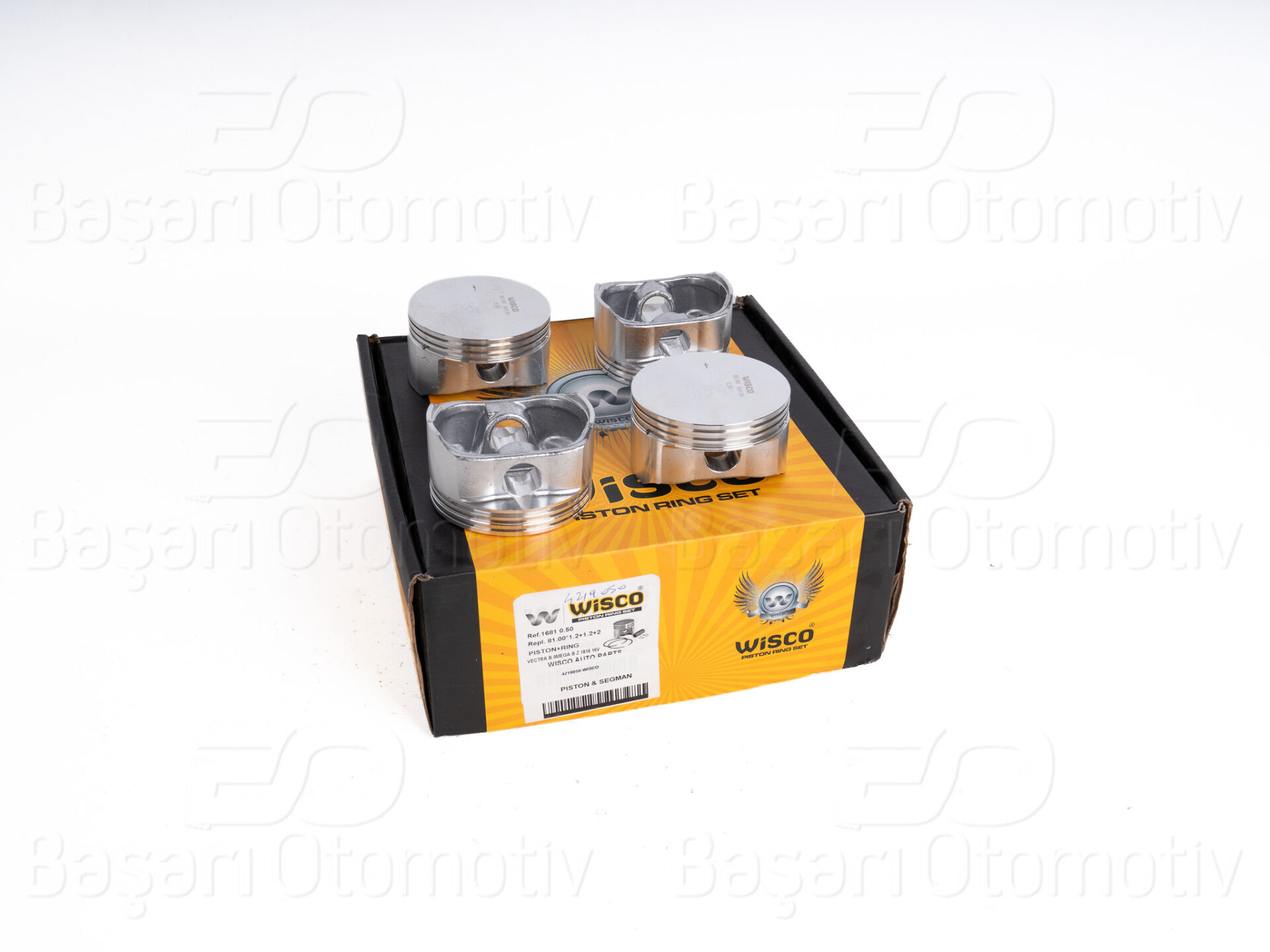 Opel Astra Vectra Zafira 1.8 16V Z18XE X18XE Z18XEL Motor Uyumlu Piston ve Segman Seti 81.00MM 0.51 (1996 Model ve Sonrası)