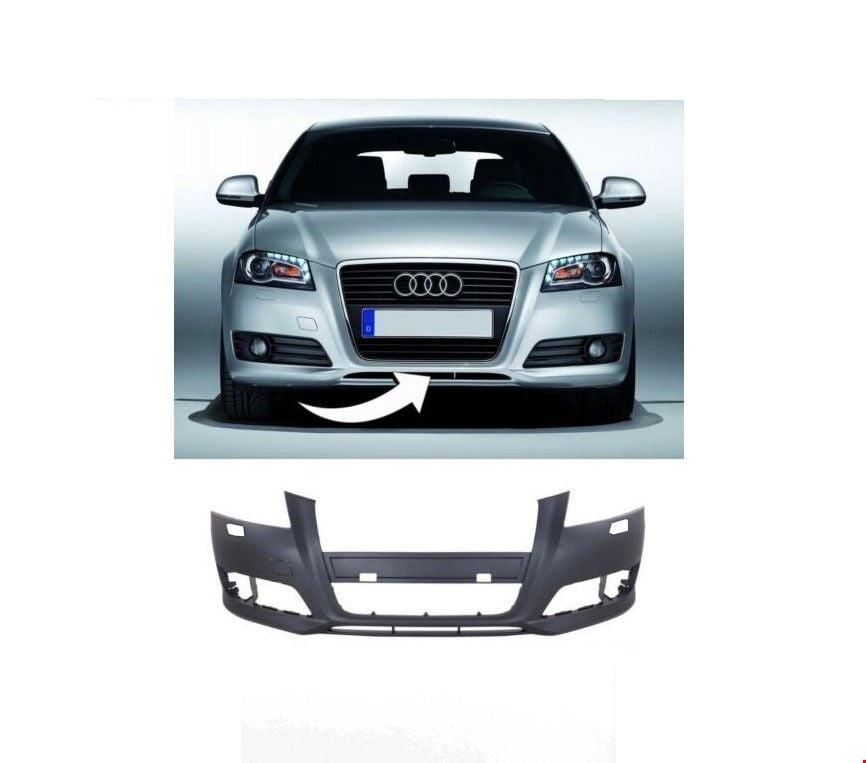 Audi A3 2009 Sonrası Ön Tampon (Yıkamalı, Sensörsüz)