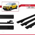 Kia Stonic 2017 ve Sonrası ile Uyumlu BASIC Model Ara Atkı Tavan Barı Siyah 3 Adet