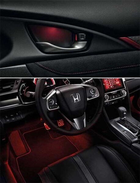 Honda Civic Fc5 Kapı İç Aydınlatma Kırmızı - Ayak Aydınlatma Kırmızı