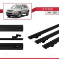 Kia Sportage 2 (JE) 2004-2009 Arası ile Uyumlu BASIC Model Ara Atkı Tavan Barı Siyah 3 Adet