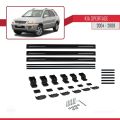 Kia Sportage 2 (JE) 2004-2009 Arası ile Uyumlu BASIC Model Ara Atkı Tavan Barı Siyah 3 Adet