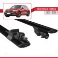 VW Touareg 2023 ve Sonrası ile Uyumlu HOOK Model Ara Atkı Tavan Barı Siyah 2 Adet