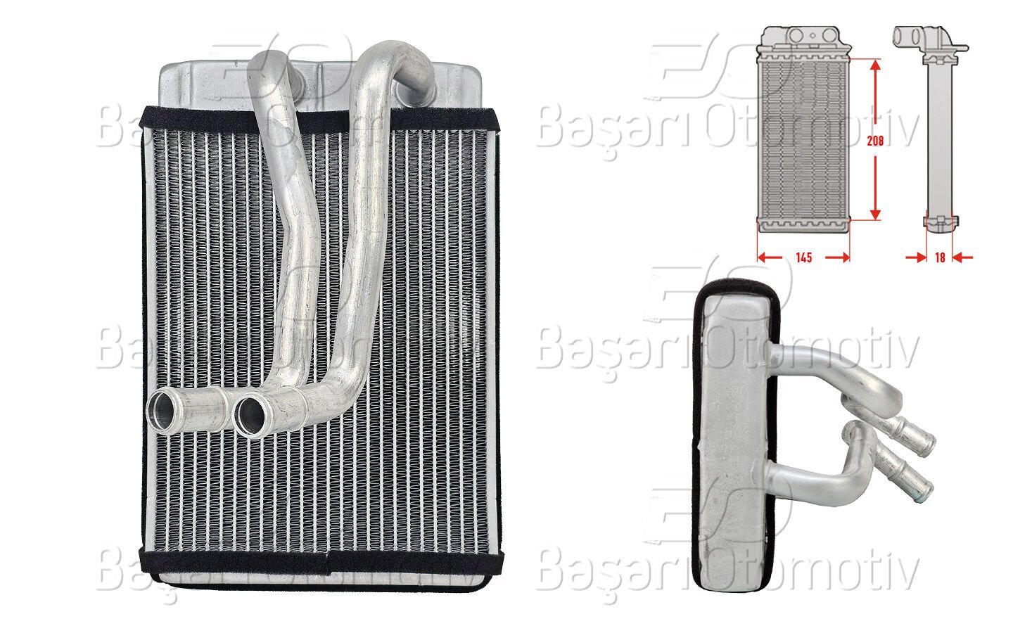 Hyundai Sonata 4 (EF) Sonica 1998-2004 Uyumlu Kalorifer Radyatörü