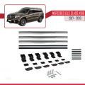 Mercedes GLS Class X166 2017-2019 Arası ile Uyumlu BASIC Model Ara Atkı Tavan Barı Gri 3 Adet