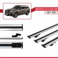 Mercedes GLS Class X166 2017-2019 Arası ile Uyumlu BASIC Model Ara Atkı Tavan Barı Gri 3 Adet