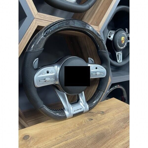 Mercedes AMG Uyumlu Yedek Parça  Ledli Carbon Direksiyon SW-BZ01B