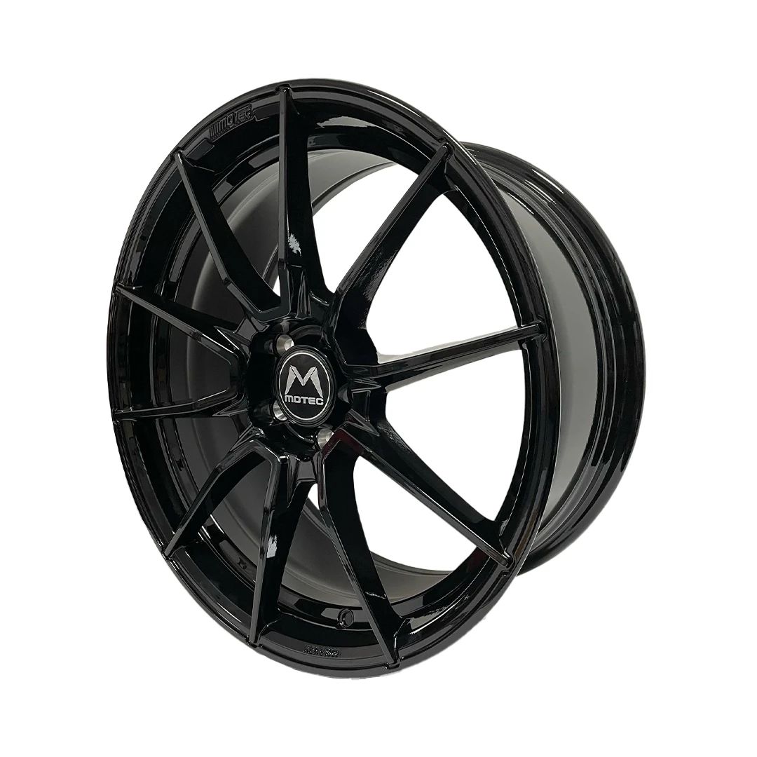 Motec MCR2 Ultralight Gloss Black 8,5x19 5x112 ET38 Ø65.5 Takım Jant (4 Adet)