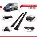 Vauxhall Combo E Cargo 2019-2022 Arası ile Uyumlu FLY Model Ara Atkı Tavan Barı Siyah 2 Adet
