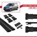 Vauxhall Combo E Cargo 2019-2022 Arası ile Uyumlu FLY Model Ara Atkı Tavan Barı Siyah 2 Adet