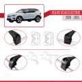 Volvo XC40 (Elektrik) 2020 ve Sonrası ile Uyumlu ACE-2 Ara Atkı Tavan Barı Siyah 2 Adet