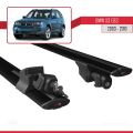 BMW X3 (E83) 2003-2010 Arası ile Uyumlu HOOK Model Ara Atkı Tavan Barı Siyah 2 Adet