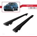 BMW X3 (E83) 2003-2010 Arası ile Uyumlu HOOK Model Ara Atkı Tavan Barı Siyah 2 Adet