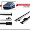 Volkswagen Golf 7 (5G) Variant 2013-2019 Arası ile Uyumlu BASIC Model Ara Atkı Tavan Barı Gri 2 Adet