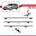 Mercedes E Class S210 Wagon 1998-2002 Arası ile Uyumlu BASIC Model Ara Atkı Tavan Barı Gri 3 Adet