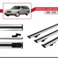 Mercedes E Class S210 Wagon 1998-2002 Arası ile Uyumlu BASIC Model Ara Atkı Tavan Barı Gri 3 Adet