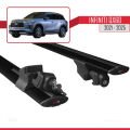 Infiniti QX60 2021 ve Sonrası ile Uyumlu HOOK Model Ara Atkı Tavan Barı Siyah 2 Adet