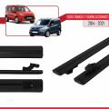 Ford Transit/Tourneo Connect 2 2014-2021 Arası ile Uyumlu BASIC Model Ara Atkı Tavan Barı Siyah 2 Adet