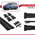 Volkswagen Touran Cross Post-Facelift 2010-2015 Arası ile Uyumlu FLY Model Ara Atkı Tavan Barı Siyah 2 Adet