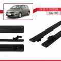 Volkswagen Golf Sportvan 2014-2017 Arası ile Uyumlu BASIC Model Ara Atkı Tavan Barı Siyah 2 Adet