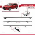 Mazda 6 Wagon 2012-2024 Arası ile Uyumlu BASIC Model Ara Atkı Tavan Barı Gri 3 Adet